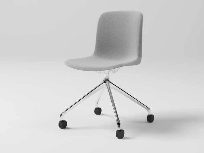 EVERY - Fabric office chair with castors with 4-Spoke base _ grado design